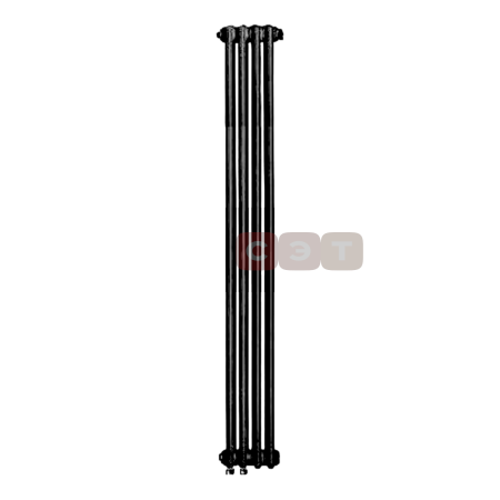 Радиатор стальной 2х трубный Rifar TUBOG АНТРАЦИТ 04 секции (в. 1800мм, подкл. -  донное левое/правое, ТЕРМОКЛАПАН)